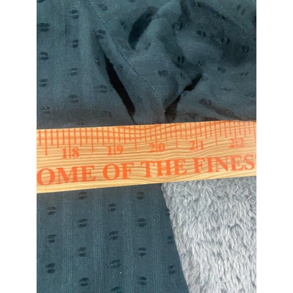 J Jill Blouse Womens Medium Black Textured Boho Peasant Long Sleeved - Picture 5 of 8